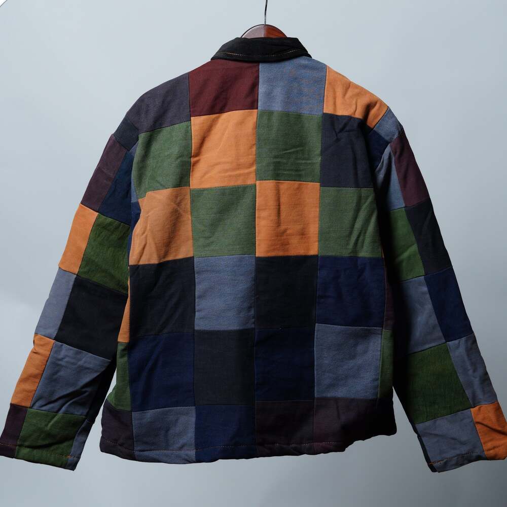 Upcycled Patchwork Jacket Size L - Picture 2 of 7